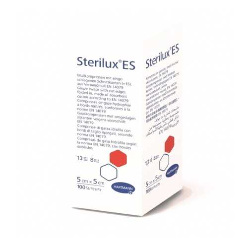 Салфетки Sterilux ES марлевые нестерильные 13 нитей и 8 слоев 5 х 5 см 100 шт. в Вита Экспресс