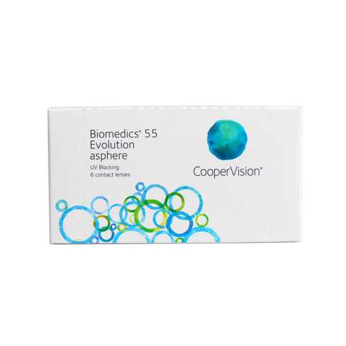 Контактные линзы Biomedics 55 Evolution asphere 6 линз R 8,8 +4,00 в Вита Экспресс