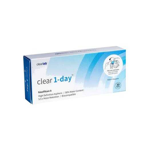 Контактные линзы ClearLab Clear 1-Day 30 линз R 8.7 -02,00 в Вита Экспресс