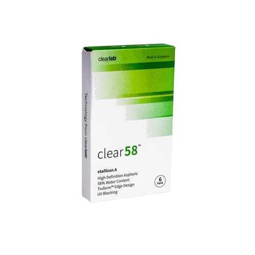 Контактные линзы ClearLab Clear 58 6 линз R 8.7 -04,25 в Вита Экспресс