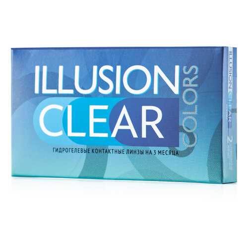 Контактные линзы ILLUSION colors Clear 2 линзы -3.25D прозрачные в Вита Экспресс