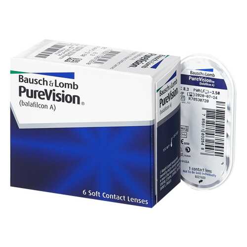 Контактные линзы PureVision 6 линз R 8,6 -5,50 в Вита Экспресс