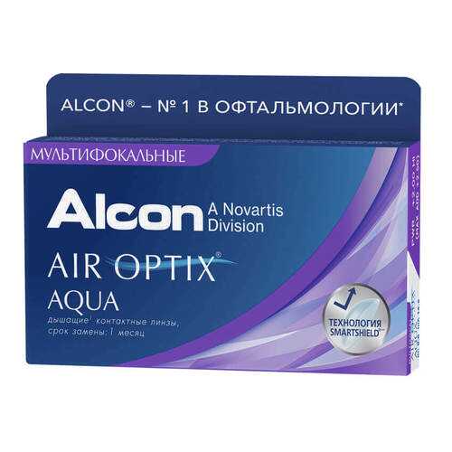 Контактные линзы Air Optix Aqua Multifocal 3 линзы high -5,25 в Вита Экспресс