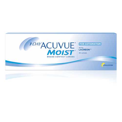 Контактные линзы 1-Day Acuvue Moist for Astigmatism 30 линз -0,25/-1,25/90 в Вита Экспресс