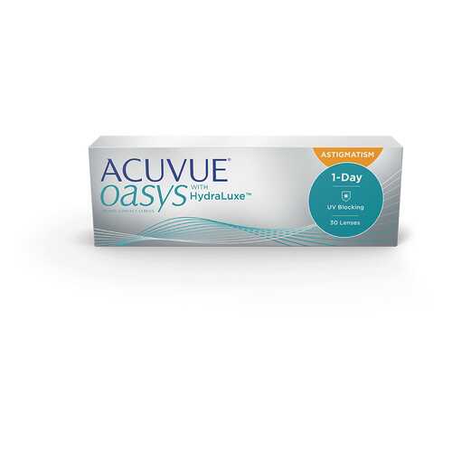 Контактные линзы Acuvue Oasys 1-Day with HydraLuxe for Astigmatism 30 линз -5,00/-0,75/20 в Вита Экспресс