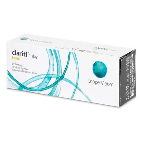 Контактные линзы Clariti 1 day toric 30 линз R 8,6 0,00/-2,25/170 в Вита Экспресс