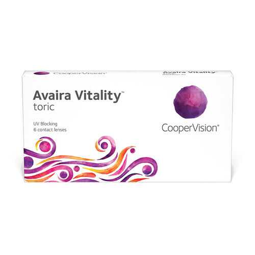 Линзы контактные CooperVision Avaira Vitality toric 6 шт. -4,75/0,75/20 в Вита Экспресс