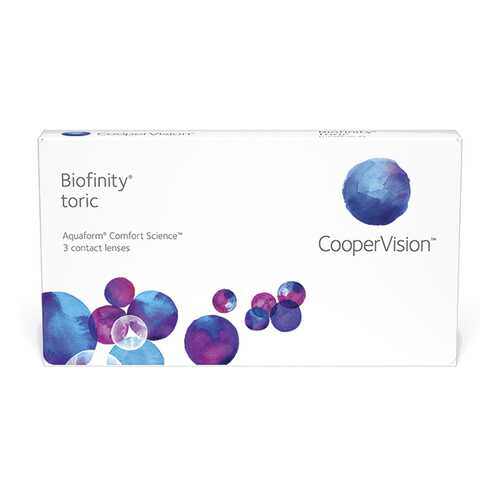 Линзы контактные CooperVision Biofinity Toric 3 шт. -2,25/0,75/120 в Вита Экспресс