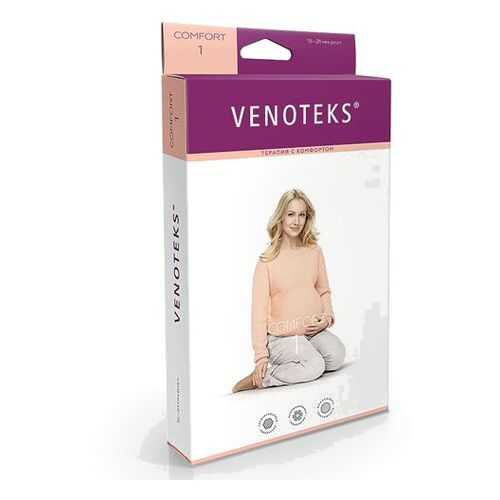 Колготки для беременных VENOTEKS COMFORT с микрофиброй 1 класс 1С402, бежевый, р.XXL в Вита Экспресс