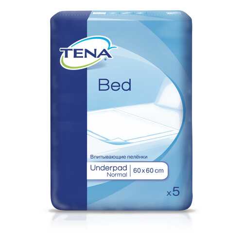 Пеленки Tena Bed Underpad Normal 60 х 60 5 шт. в Вита Экспресс