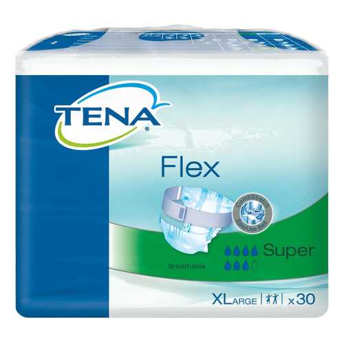 Подгузники для взрослых с поясом, XL, 30 шт. Tena Flex Plus в Вита Экспресс