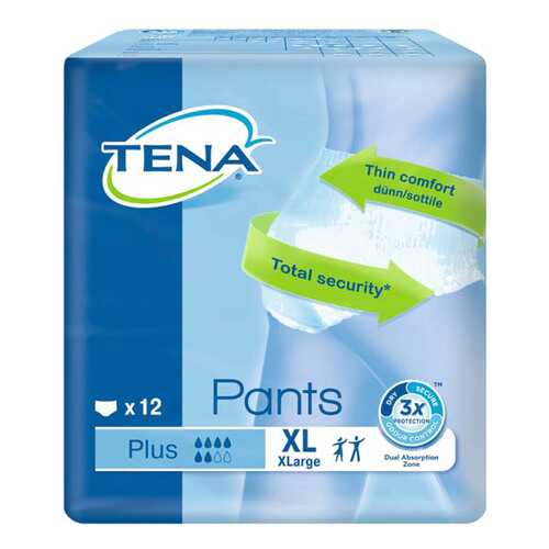 Подгузники для взрослых Tena Pants Plus XL 12 шт. в Вита Экспресс