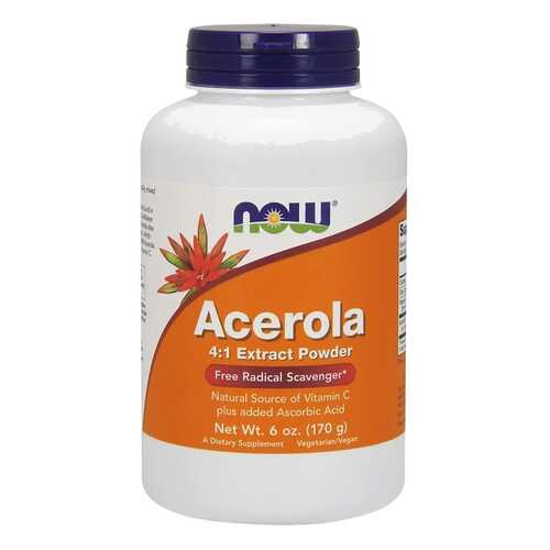 Антиоксидант NOW Acerola Powder 170 г натуральный в Вита Экспресс