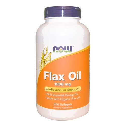 Льняное масло NOW Flax Oil 250 капс. в Вита Экспресс