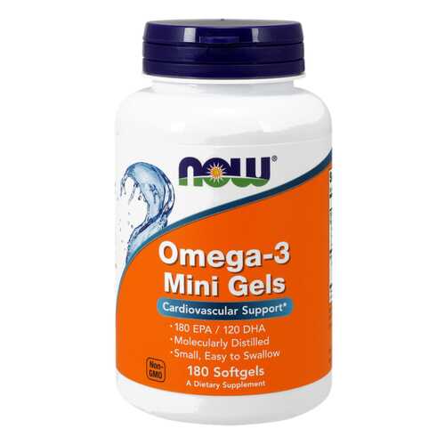 Omega-3 NOW Mini Gels 180 капс. в Вита Экспресс